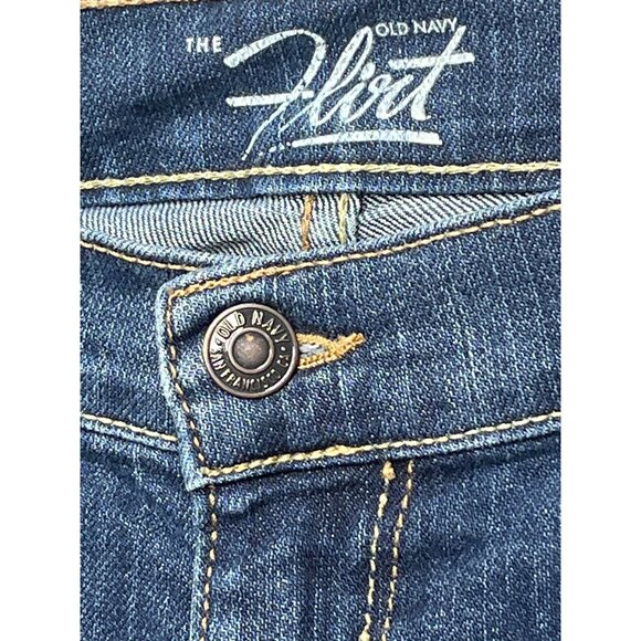 Old Navy Women’s 10 Long The Flirt Bootcut Stretch Blue Jeans - Picture 2 of 13